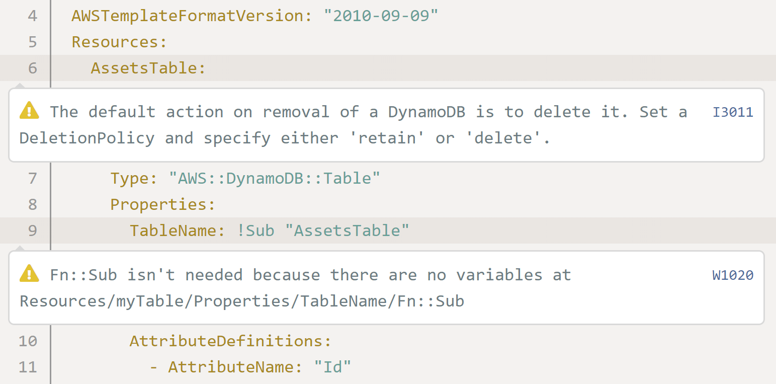 AWS CloudFormation - DynamoDB deletion policy